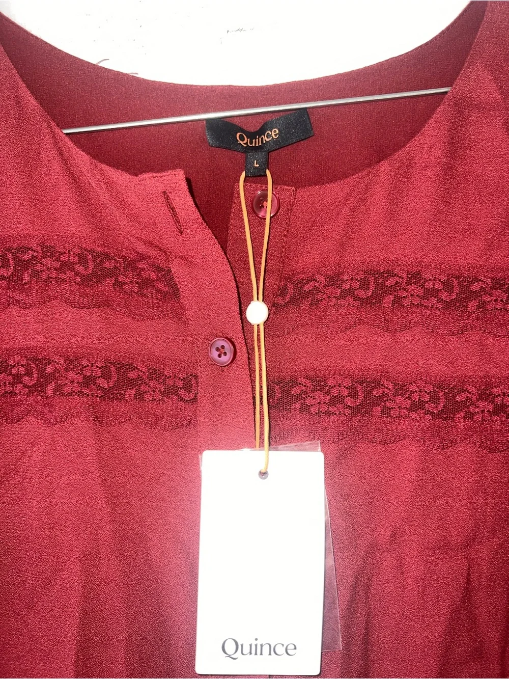 Lightweight Crepe Lace Inset Midi Dress - Picture 5 of 7